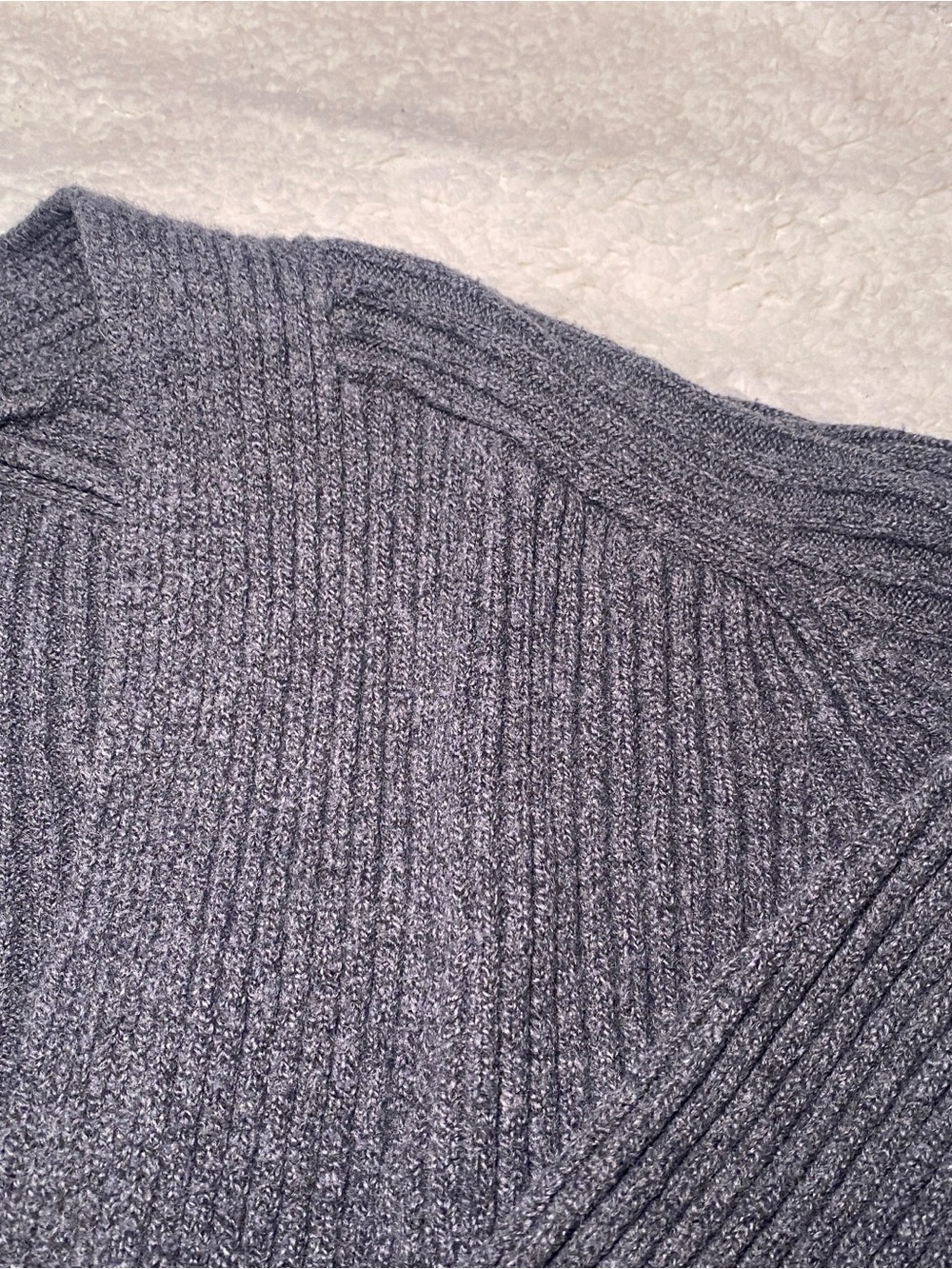 Universal Thread Dark Gray Ribbed Open-Front Cardigan - Picture 5 of 5